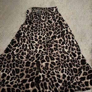 Leopard Print Women's Skirt